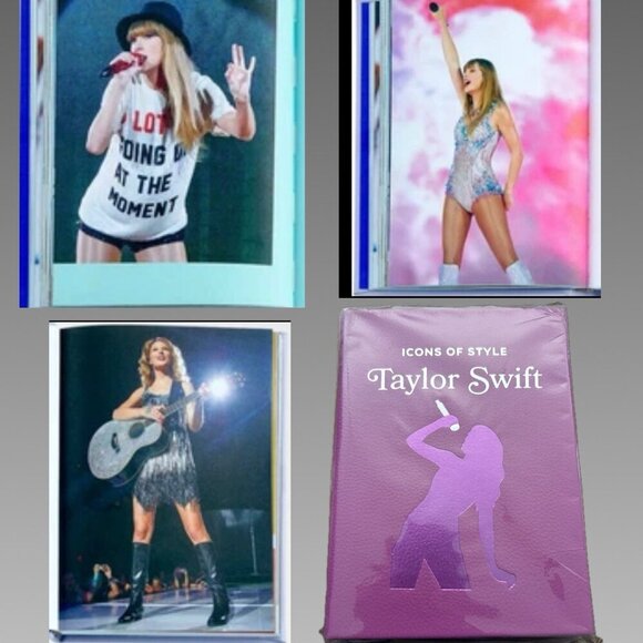 Graphic Image: Icons of Style Taylor Swift Pink Textured Luxe Leather Hardcover - Picture 1 of 9